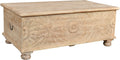 Rustic Lift-Top Coffee Table with Hidden Storage – Natural Distressed Solid Wood – Living Room