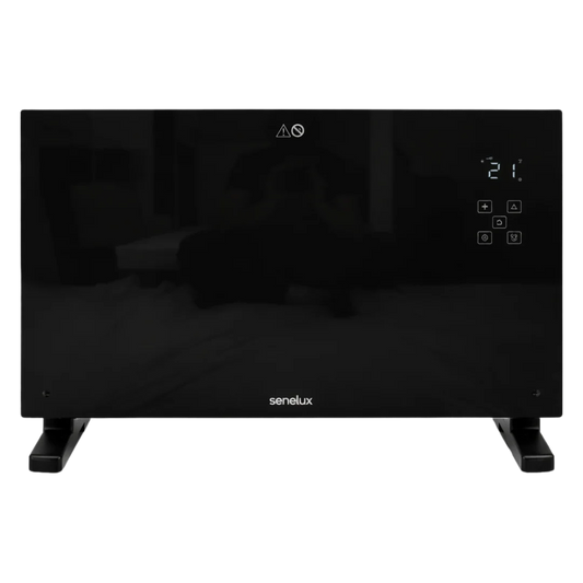 Black Glass Panel Heater with Wifi Controls-0