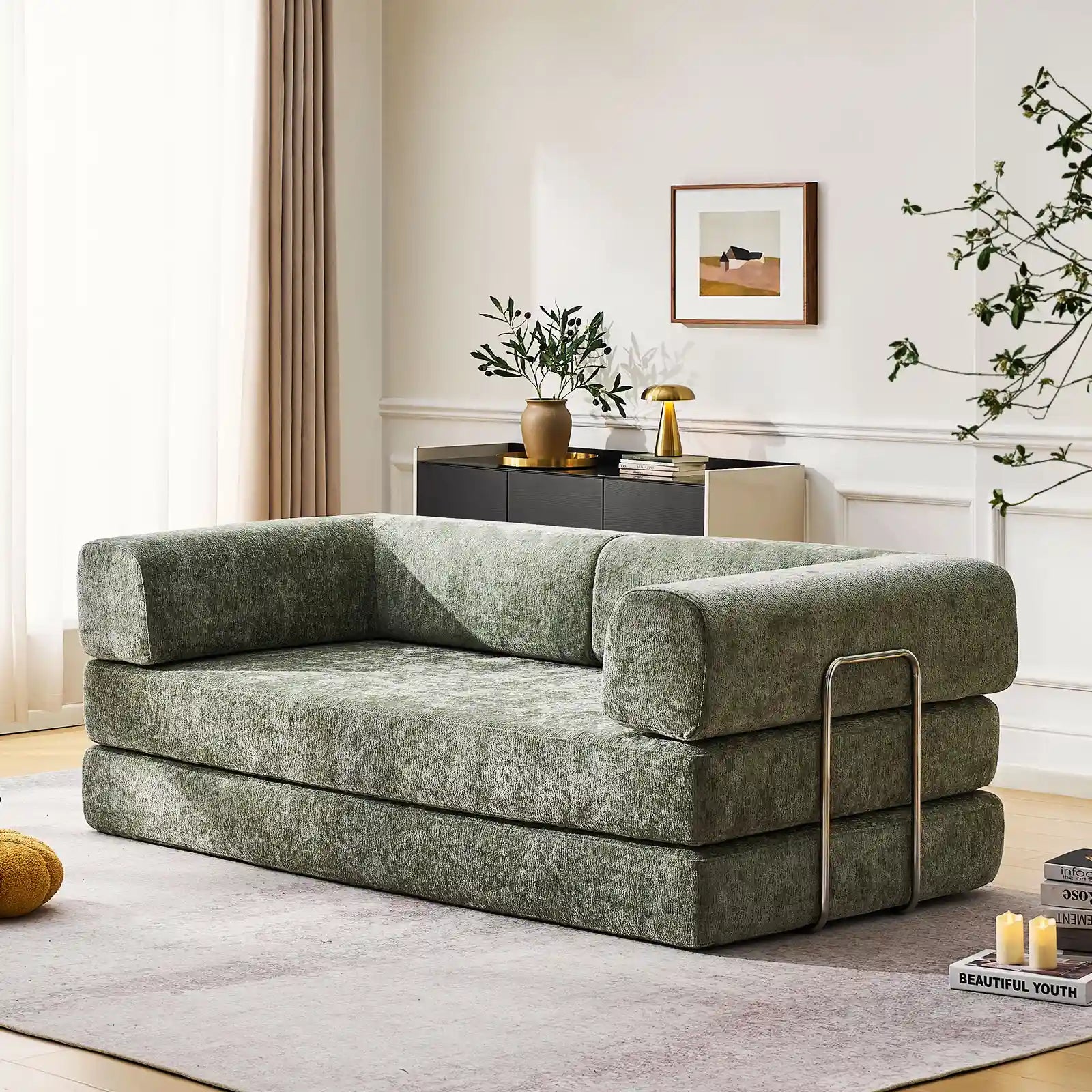 Hugo Vaccum-Packed Convertible Sofa Bed-0