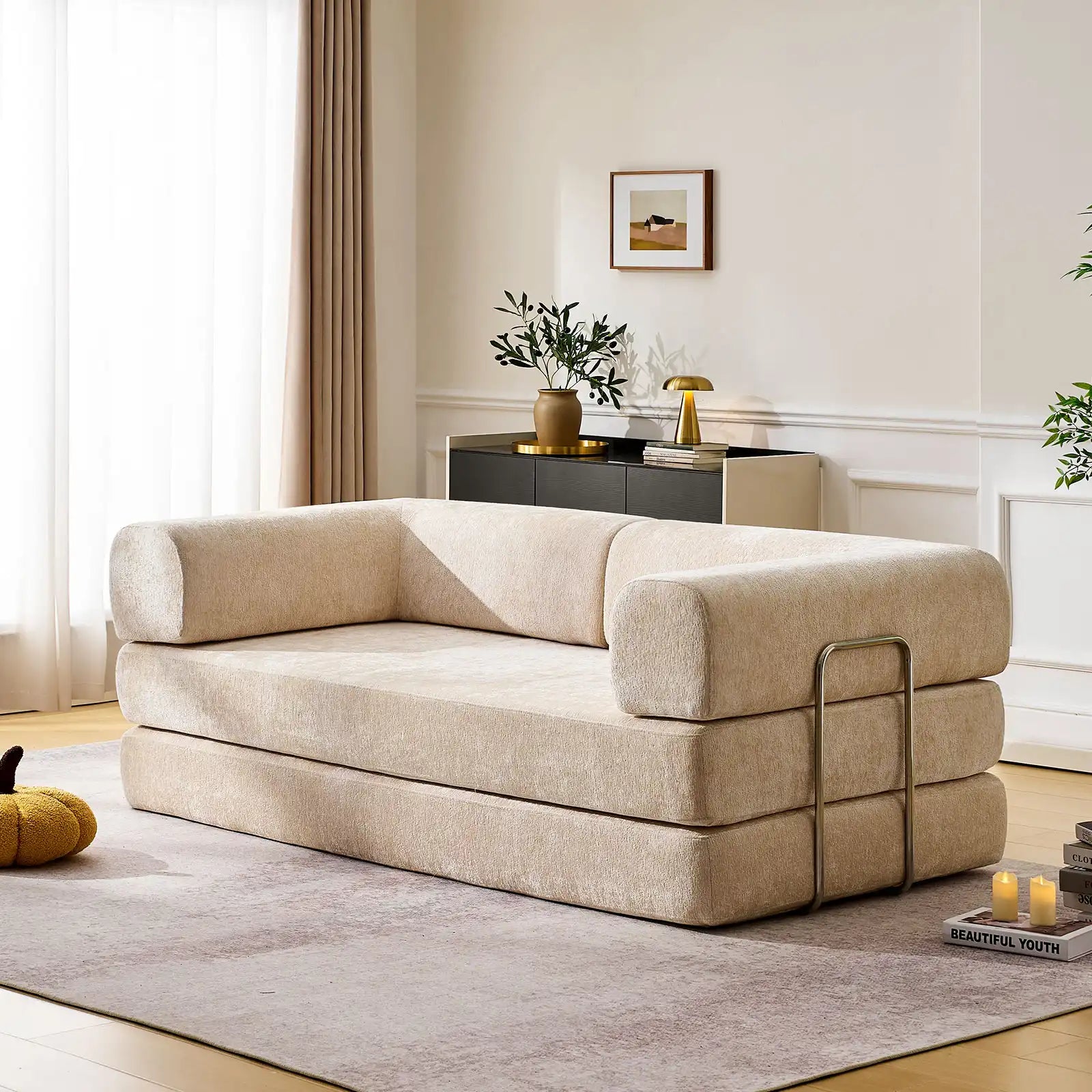 Hugo Vaccum-Packed Convertible Sofa Bed-5