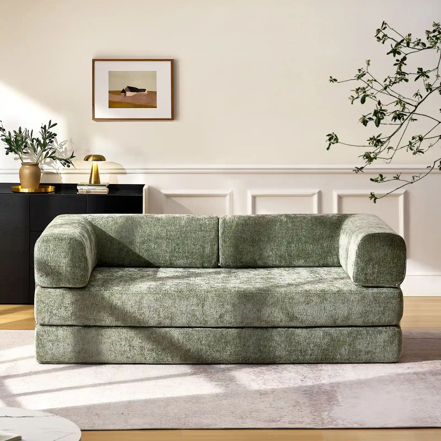 Hugo Vaccum-Packed Convertible Sofa Bed-1