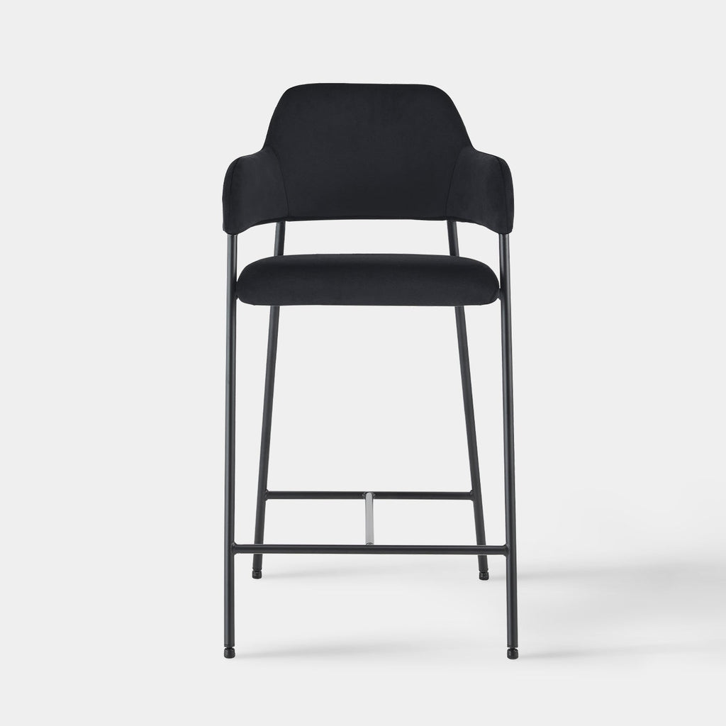 Lukka Velvet Bar Stool [65cm][Set of 2]