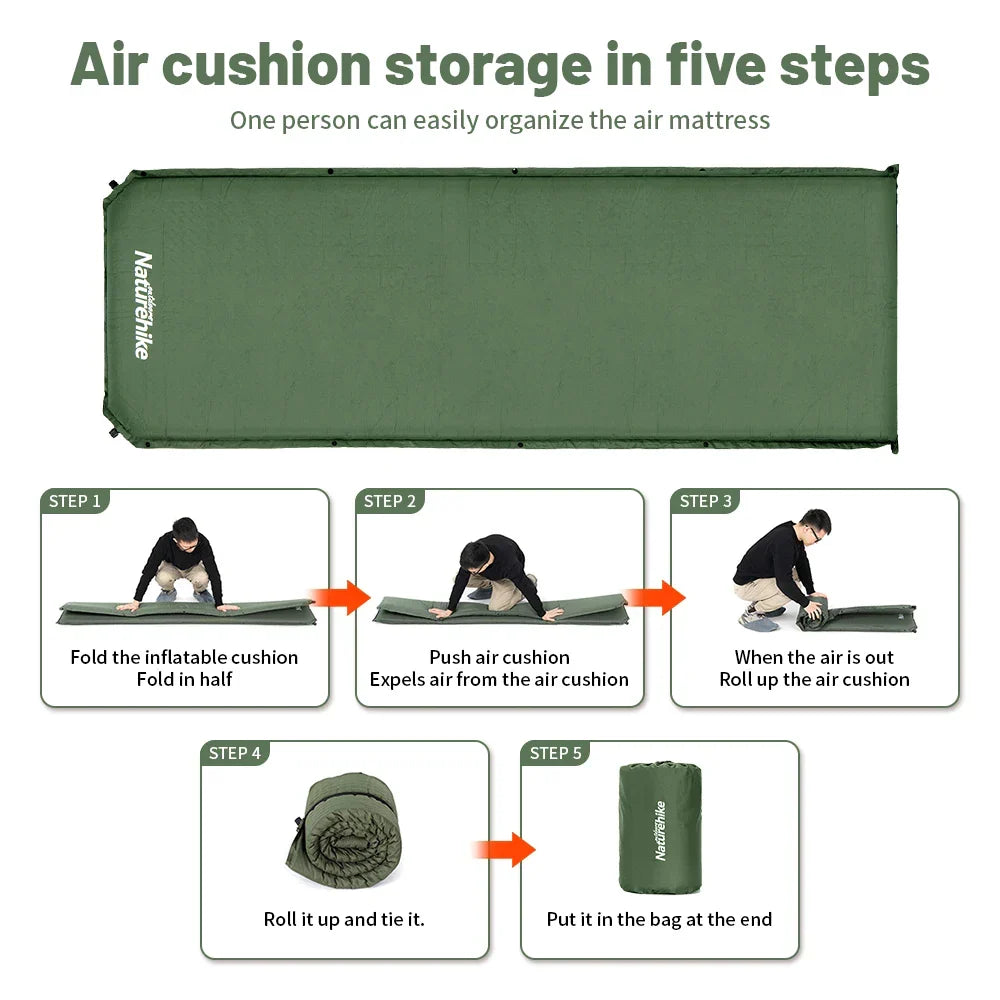 Self-Inflating Air Mattress Camping Foam Sleeping Mat-2