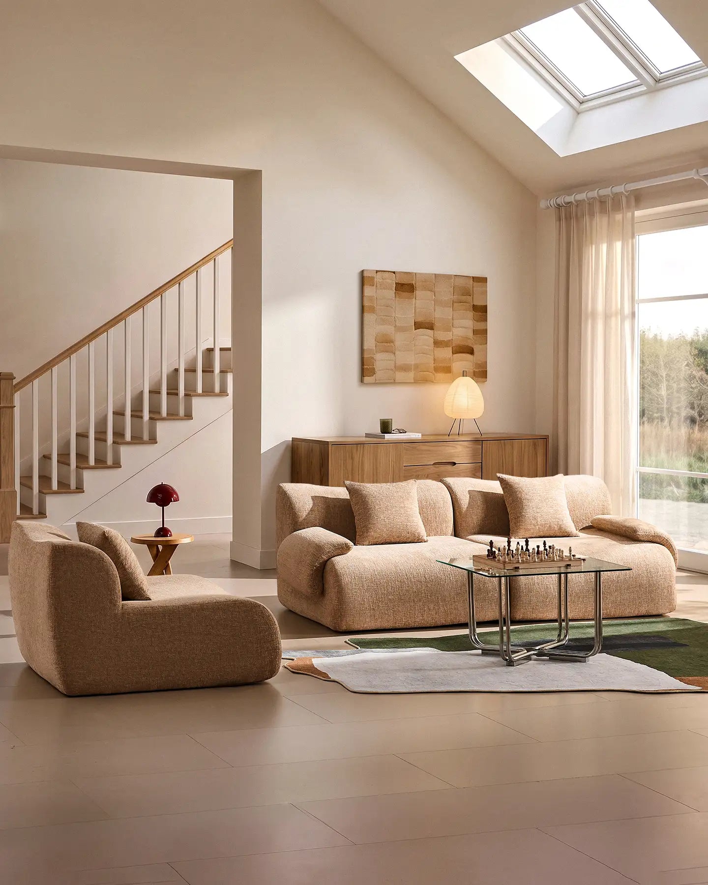 Nola Khaki Chenille Vacuum-Packed Modular Sofa [Pre-Order]-4