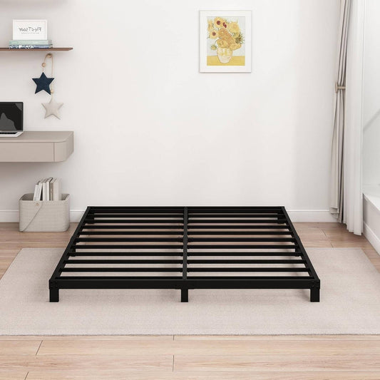Heavy Duty Queen Size Metal Bed Frame – 5-Inch Height – 3,000 lb Capacity