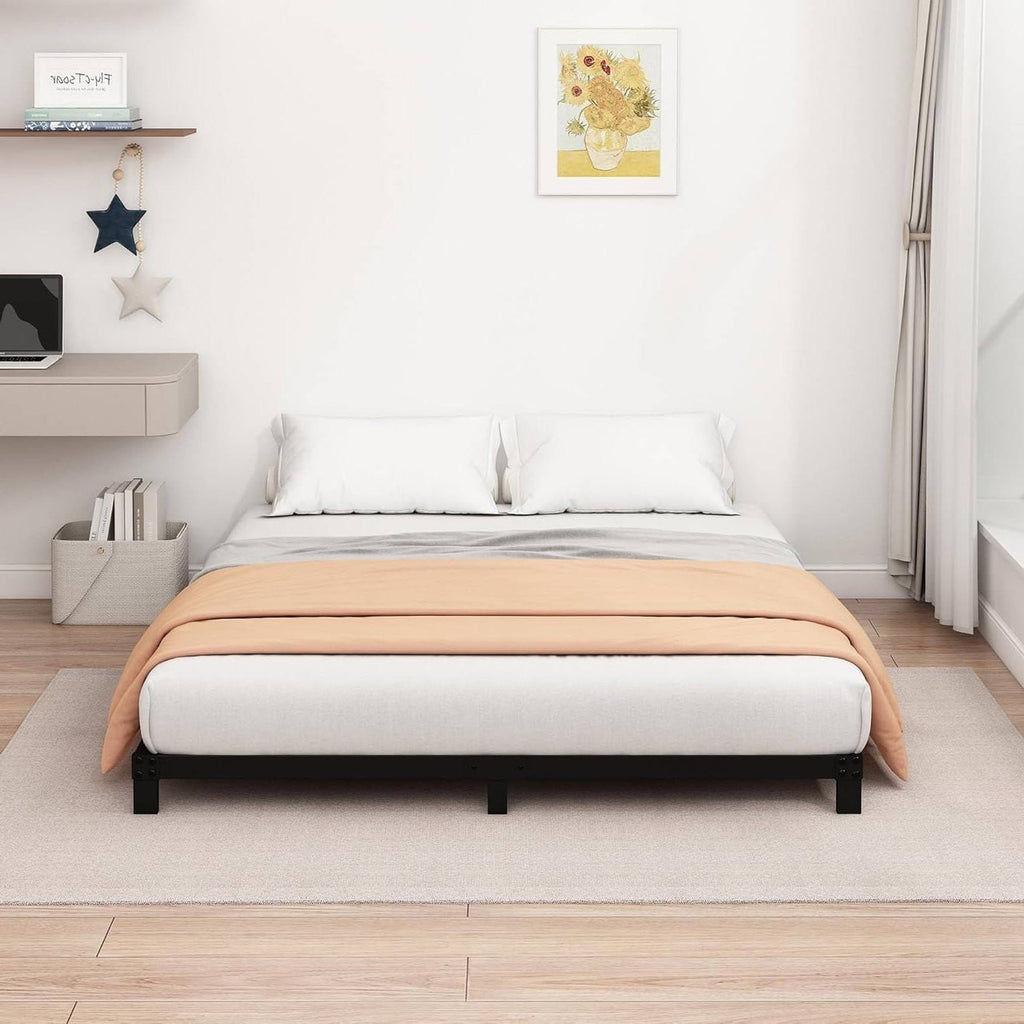 Heavy Duty Queen Size Metal Bed Frame – 5-Inch Height – 3,000 lb Capacity