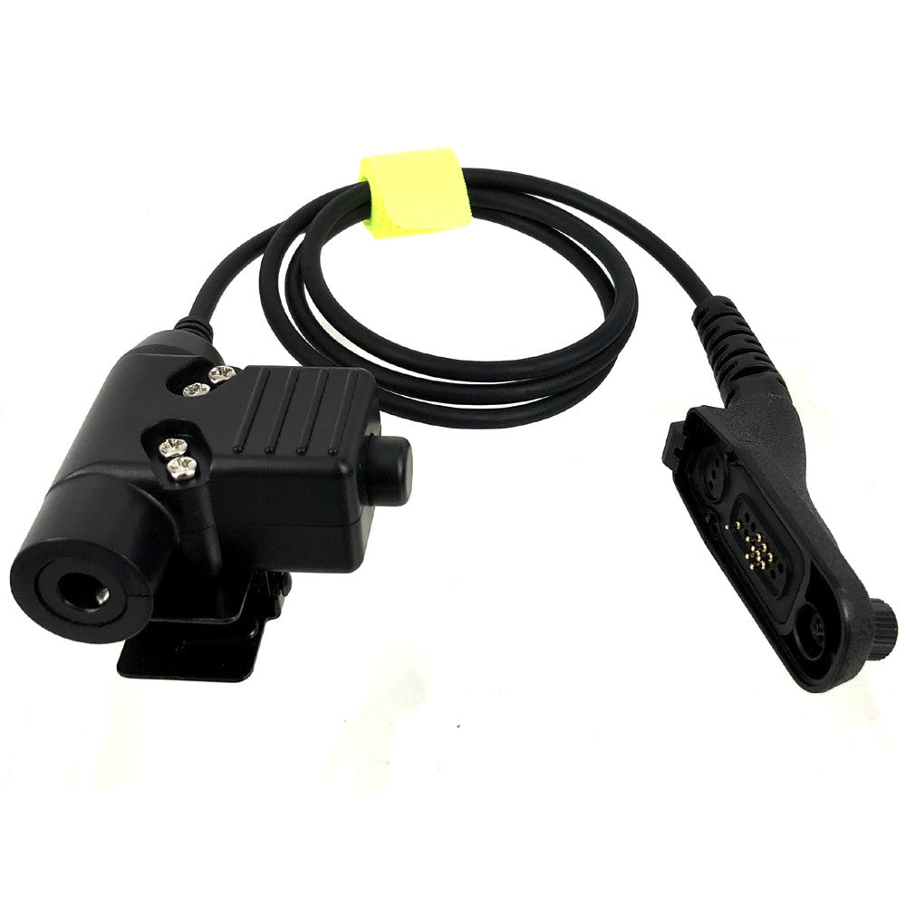 Tactical Heavy Duty Headset Neck Throat Mic U94 PTT