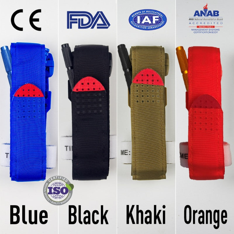 One-Handed First-Aid Tourniquet Aluminum Rod