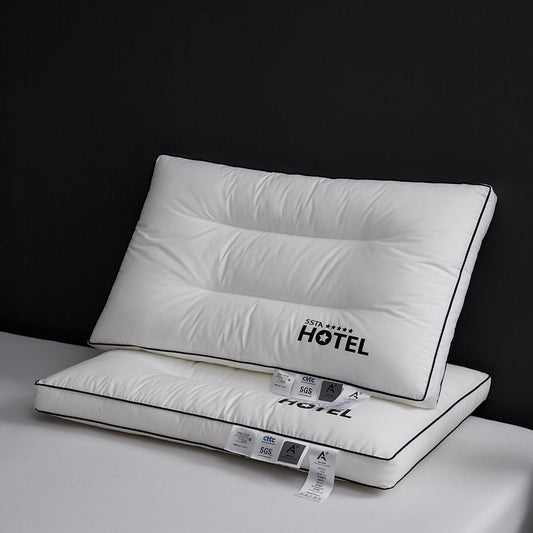 100% Cotton Five Star Hotel Pillow 2 Pack Set-0